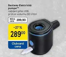 Tesco Bestway Elektrická pumpa, nabíjení přes USB, průtok vzduchu 90 l/min nabídka