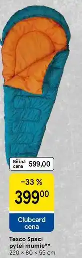 Tesco Tesco Spací pytel mumie, 220 x 80 x 55 cm nabídka