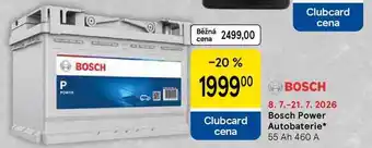 Tesco Bosch Power Autobaterie, 55 Ah 460 A nabídka