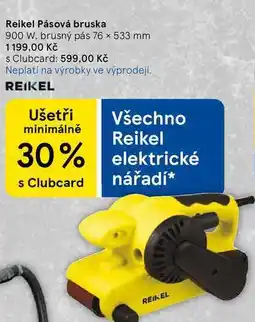 Tesco Reikel Pásová bruska, 900 W. brusný pás 76 × 533 mm nabídka
