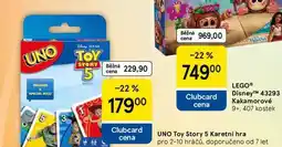 Tesco UNO Toy Story 5 Karetní hra, pro 2-10 hráčů, doporučeno od 7 let nabídka