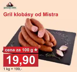 PLUS JIP Gril klobásy od Mistra nabídka