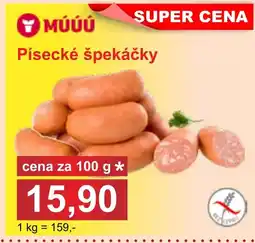 PLUS JIP Písecké špekáčky nabídka