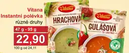 PLUS JIP Vitana Instantní polévka nabídka