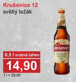 PLUS JIP Krušovice 12 světlý ležák nabídka