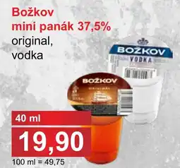 PLUS JIP Božkov mini panák 37,5% nabídka
