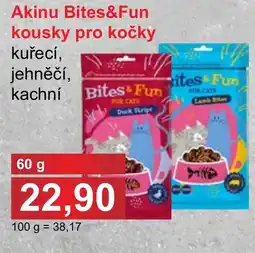 PLUS JIP Akinu Bites&Fun kousky pro kočky nabídka