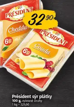 COOP TIP Président sýr plátky nabídka