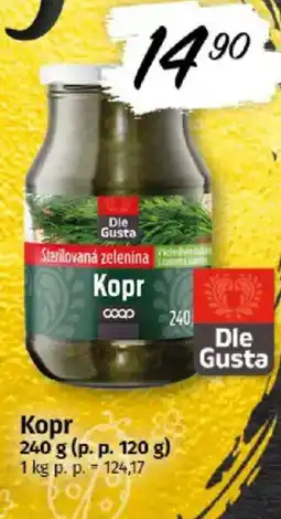 COOP TIP Kopr nabídka
