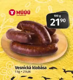 COOP TIP Vesnická klobása nabídka