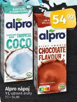 COOP TIP Alpro nápoj nabídka