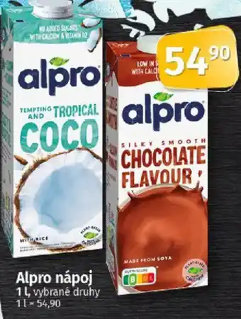 COOP TIP Alpro nápoj nabídka