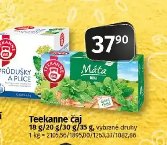 COOP TIP Teekanne čaj nabídka
