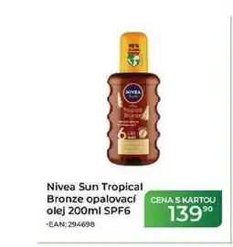 Tamda Foods Nivea Sun Tropical Bronze opalovací olej 200ml SPF6 nabídka