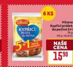Billa Vitana Kypřicí prášek do pečiva 5+1 78 g nabídka