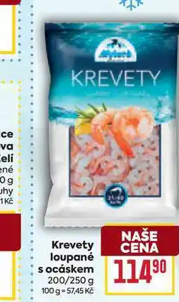 Billa Krevety loupané s ocáskem 200/250 g nabídka