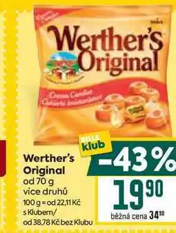 Billa Werther's Original od nabídka