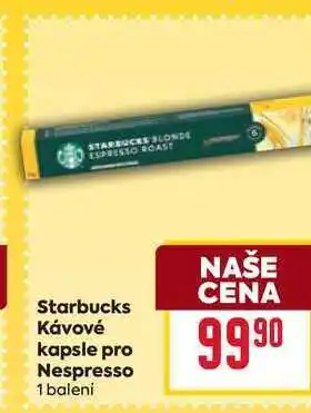 Billa Starbucks Κάνονé kapsle pro Nespresso 1 baleni nabídka