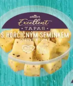 Albert S hořčičným semínkem - sýrové kostky nabídka