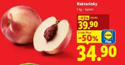 Lidl Nektarinky nabídka