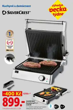 Lidl SILVERCREST Kontaktní gril 3 v 1 2000 W nabídka
