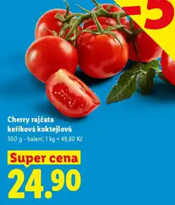 Lidl Cherry rajčata keříková koktejlová nabídka