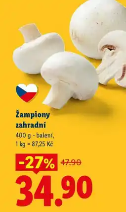 Lidl Žampiony zahradní nabídka