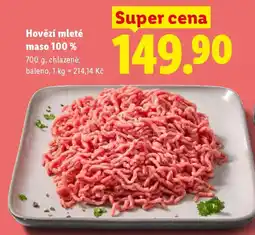 Lidl Hovězí mleté maso 100 % nabídka