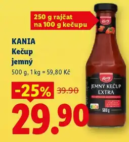 Lidl KANIA Kečup jemný nabídka