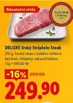 Lidl DELUXE Irský Striploin Steak nabídka