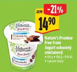 Albert Nature's Promise Free From Jogurt ochucený smetanový nabídka