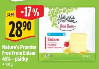 Albert Nature's Promise Free From Eidam 45% - plátky nabídka