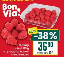 Billa Maliny balení, 125 g nabídka