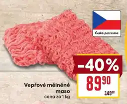 Billa Vepřové mleté maso nabídka