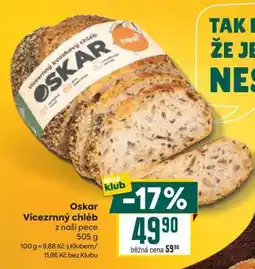 Billa Oskar Vícezrnný chléb nabídka