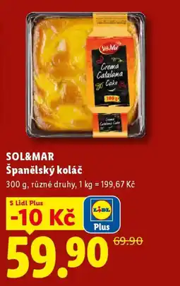 Lidl SOL&MAR Španělský koláč nabídka