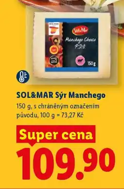 Lidl SOL&MAR Sýr Manchego nabídka