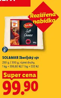 Lidl SOL&MAR Iberijský sýr nabídka