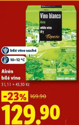 Lidl Airén bílé víno suché nabídka