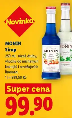 Lidl MONIN Sirup nabídka