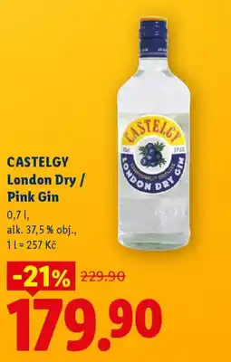 Lidl CASTELGY London Dry / Pink Gin nabídka