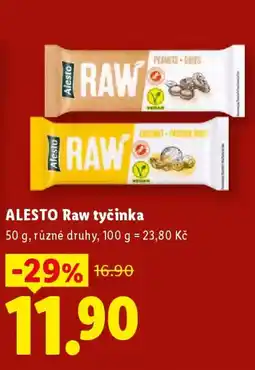 Lidl ALESTO Raw tyčinka nabídka