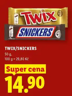 Lidl TWIX/SNICKERS nabídka