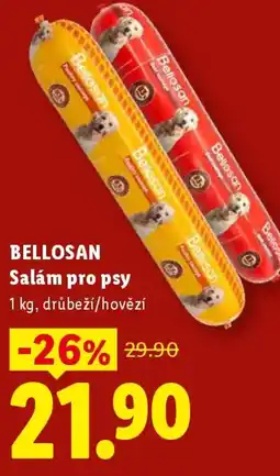 Lidl BELLOSAN Salám pro psy nabídka