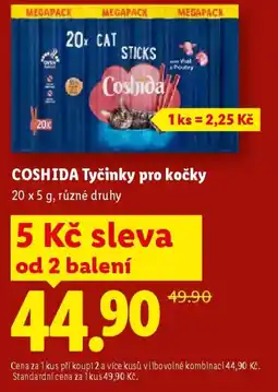 Lidl COSHIDA Tyčinky pro kočky nabídka