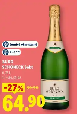 Lidl BURG SCHÖNECK Sekt nabídka