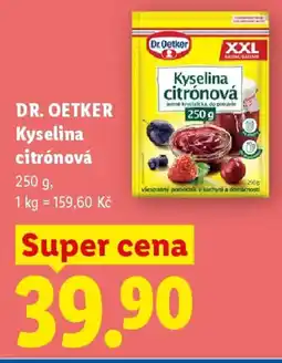 Lidl DR. OETKER Kyselina citrónová nabídka