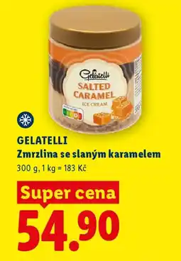 Lidl GELATELLI Zmrzlina se slaným karamelem nabídka