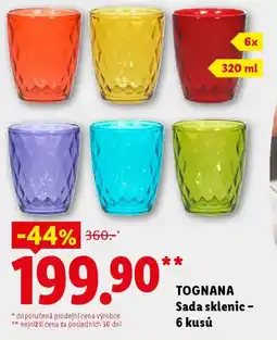 Lidl TOGNANA Sada sklenic - 6 kusů nabídka
