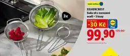 Lidl SILVERCREST Sada sít z nerezové oceli - 3 kusy nabídka